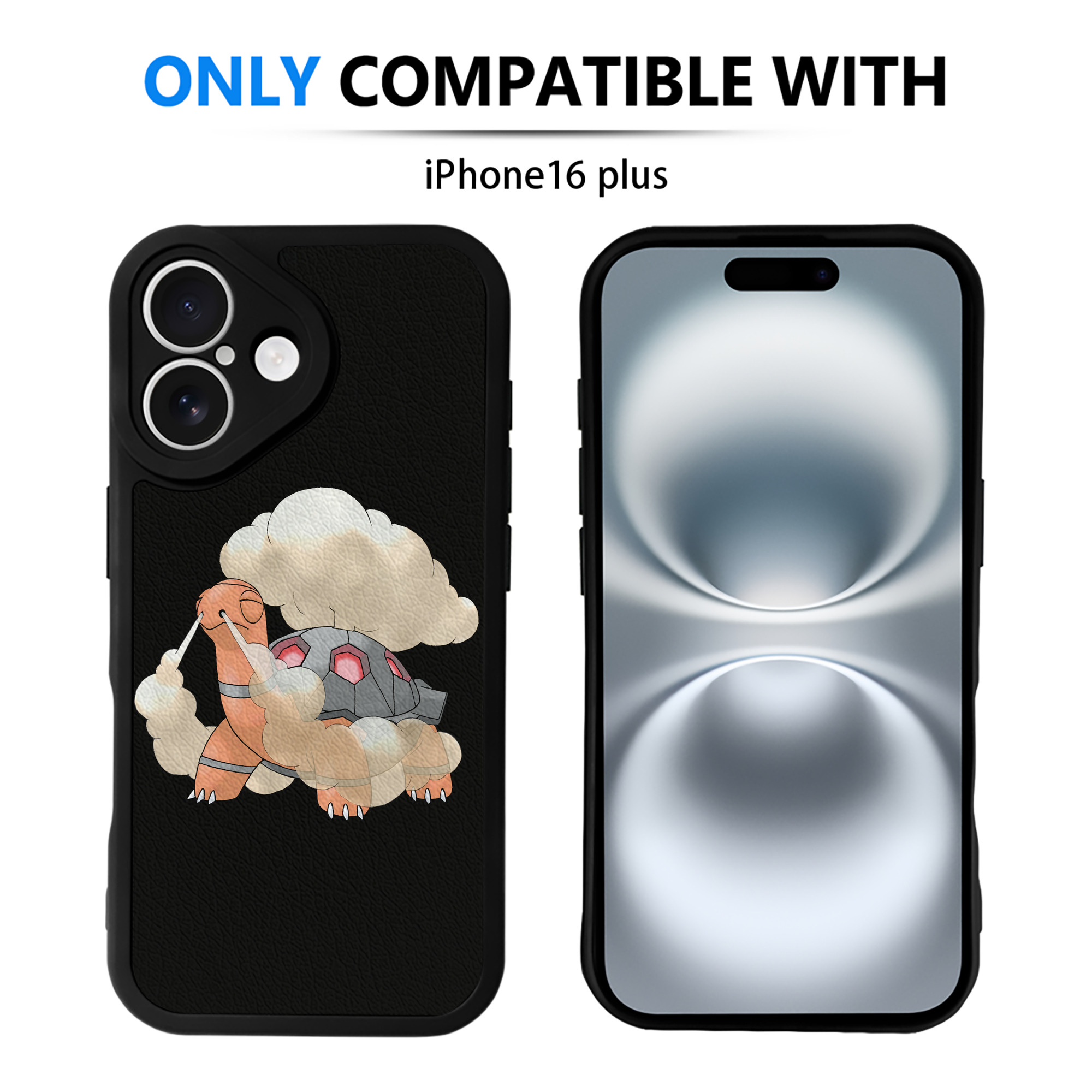 （画像用） ポケットモンスター Pokémon 【iPhone 16シリーズ対応】シリコンスマホケース（レザー調） 材質：シリコン